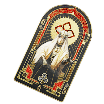 Ahsarah Cards - Queen of Clubs