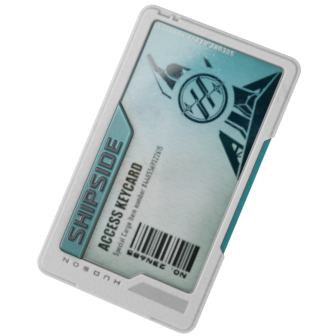 Worn Class B Work Badge